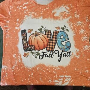 Orange 'Fall Y'all' Women's Shirt